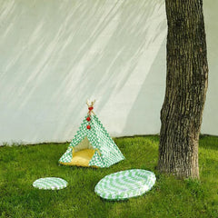 ZEZE Teepee Cat Tent With Cushion Bed