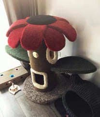 Camily Small "Sunflower" Cat Climbing Cat Tree