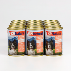 K9 Natural Lamb and King Salmon Canned Dog Food 370g x12 Cans