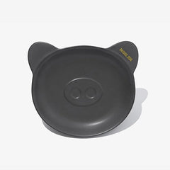 BRIDGE DOG PIGGY DISH CHARCOAL GRAY FACE (MATTE)