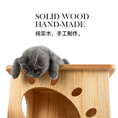 HONEYPOT CAT Solid Wood 5-Level Cat Tree - 180172 (146cm)