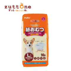 Petio Zuttone Disposable Paper Diaper Nappy L 16pcs