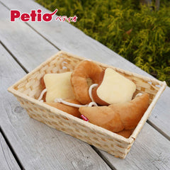 Petio Bakery Series Mochi Bread Plush Dog Toy