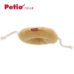 Petio Bakery Series Bagel Plush Squeaky Dog Toy