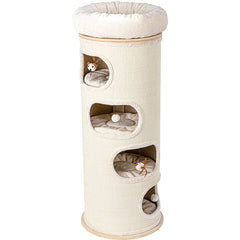 HONEYPOT CAT® Solid Wood Cylinder Cat Tree