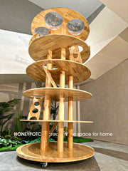 HONEYPOT CAT Solid Wood Cat Tree Visualizer - V220520